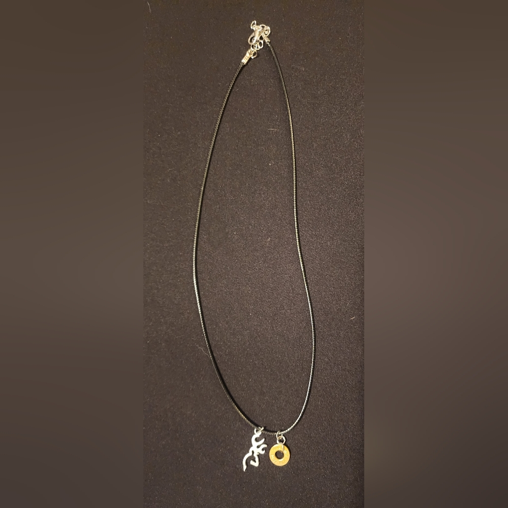 Handmade Browning And Bullet Necklace.